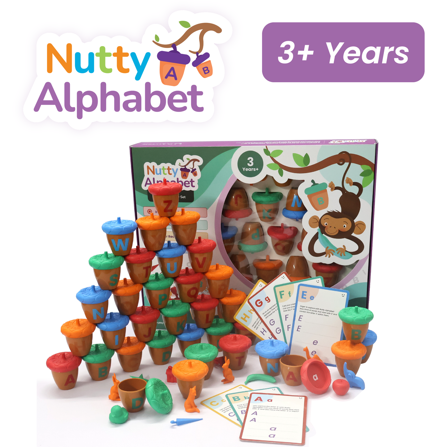 Nutty Alphabet | ABC Activity Set | 3+ years