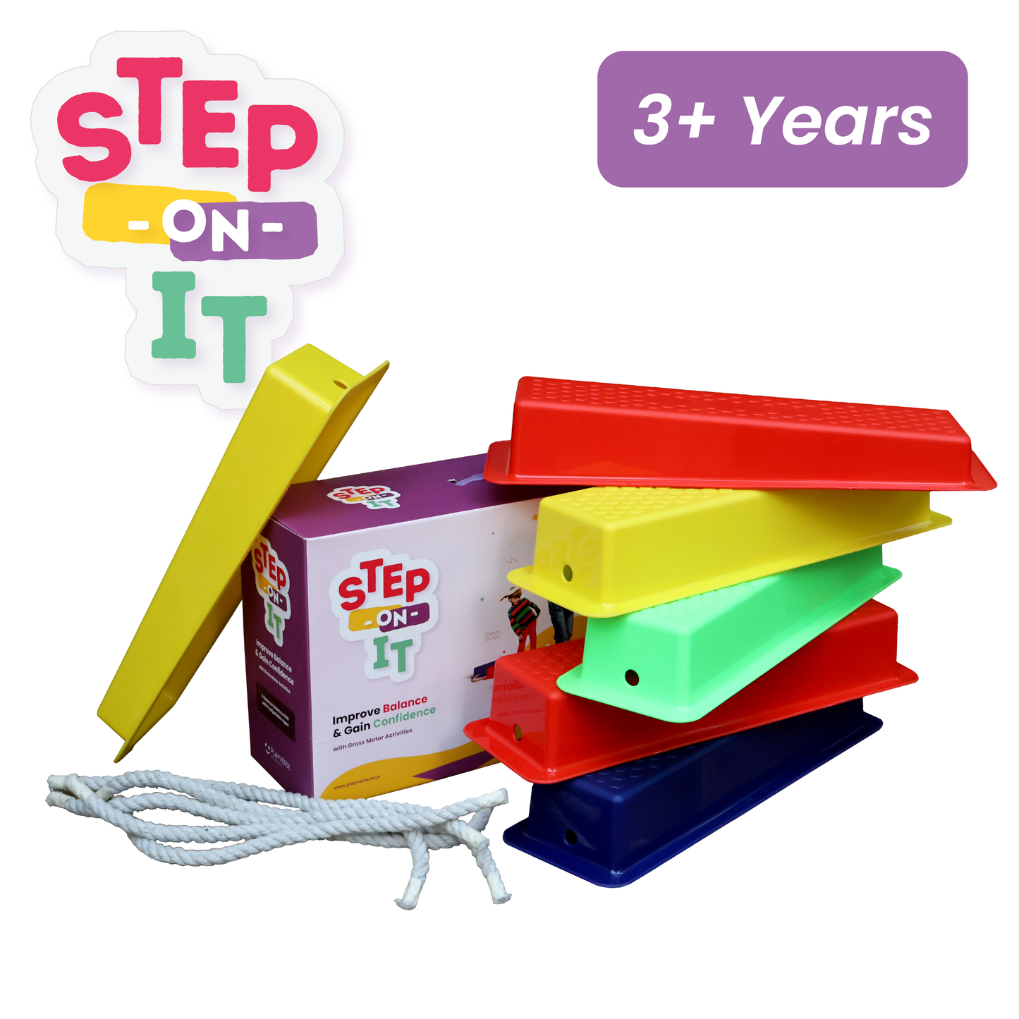 Step-On-It! | Balance Beam for Kids (Set of 6) | 2+ years